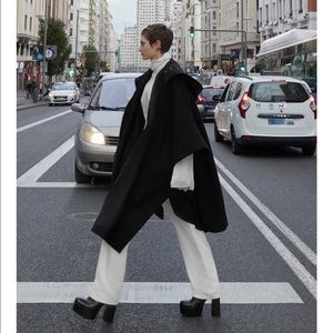 Zara limited edition wool blend cape